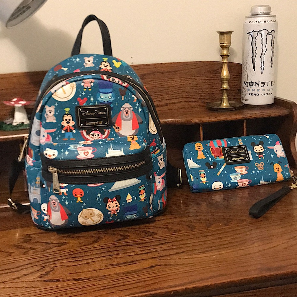 Disney loungefly backpack and wallet